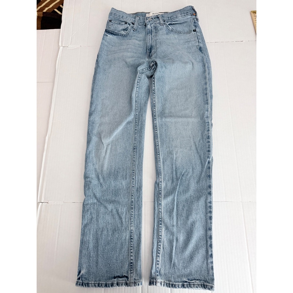 Hollister Straight Leg Jeans Light Wash Denim W28 L32 Mens